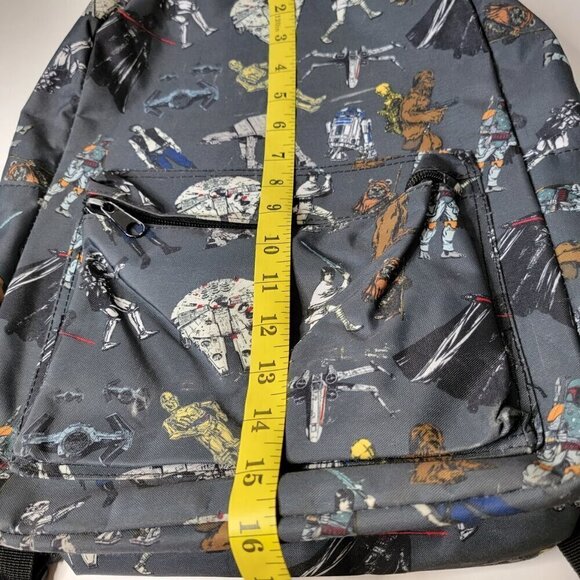 Star Wars 17'' Backpack All-Over Print Bag Comic Characters - RARE - Picture 10 of 12